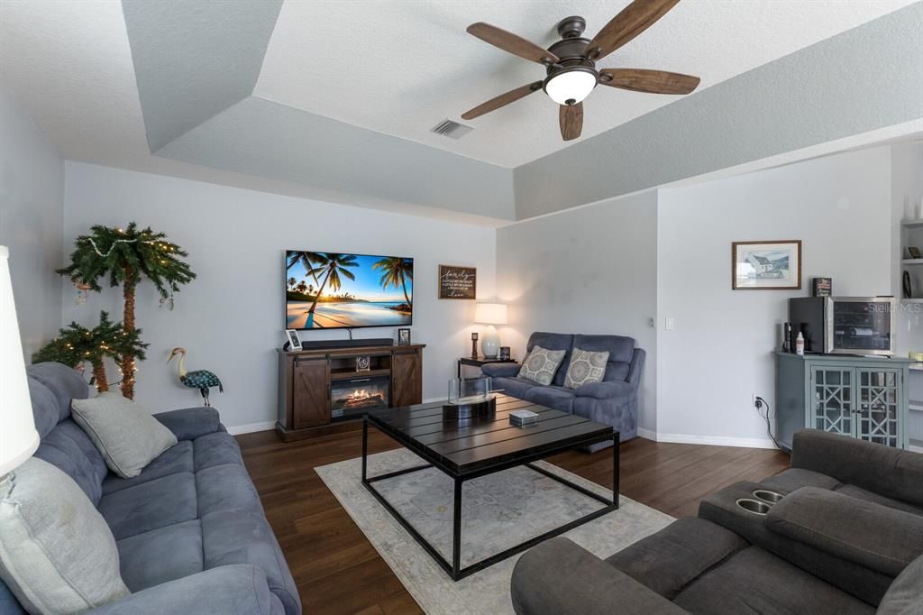 Fireplace, Interior, Living room, Wood Texture Flooring