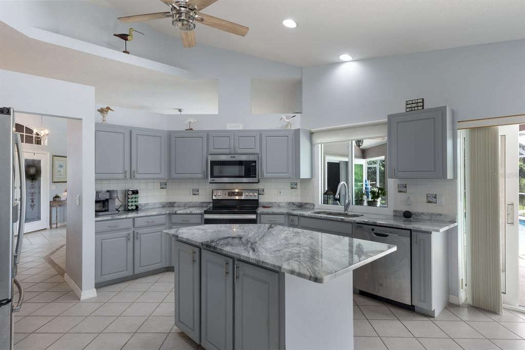 Interior, Kitchen, Recessed Lighting, Stainless Steel Appliances