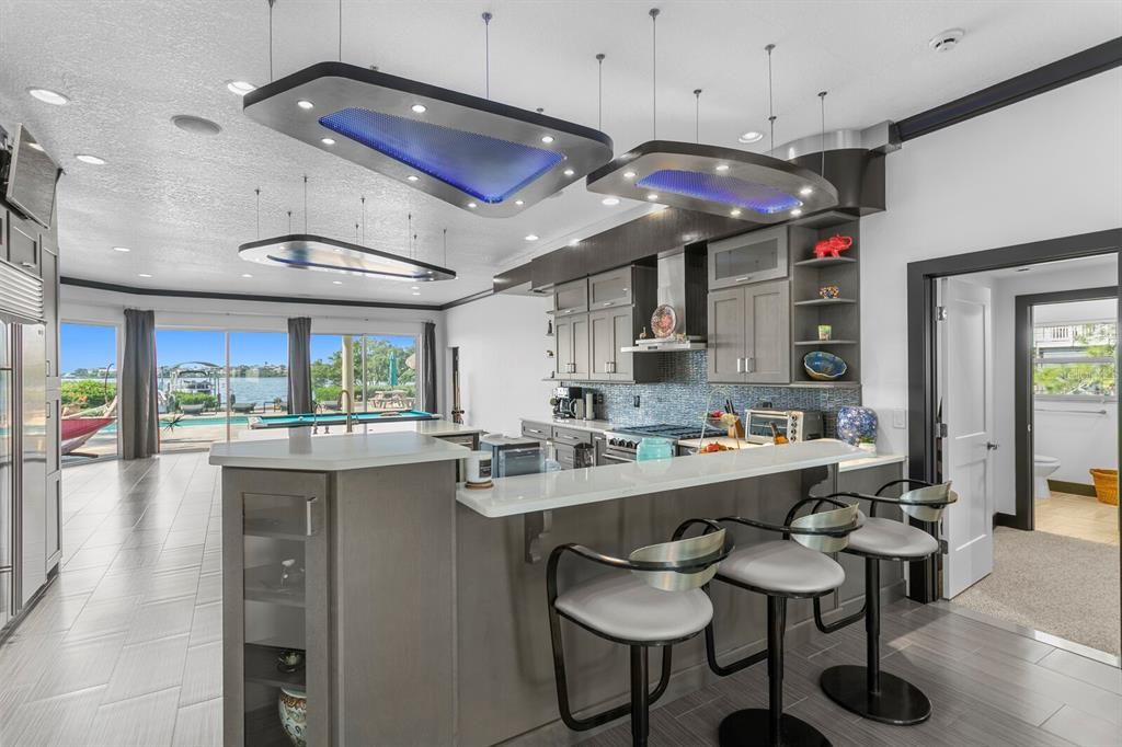Interior, Kitchen, Pendant Lights, Recessed Lighting, Water