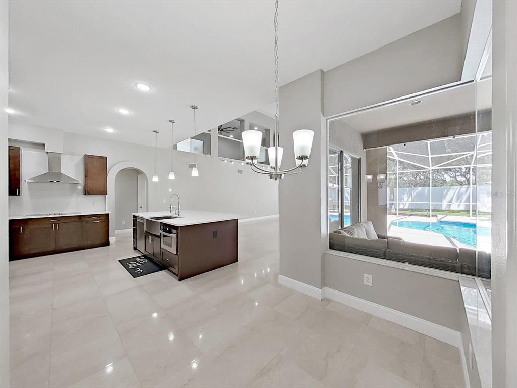 Interior, Kitchen, Pendant Lights, Recessed Lighting