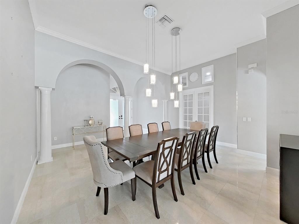 Dining room, Interior, Pendant Lights
