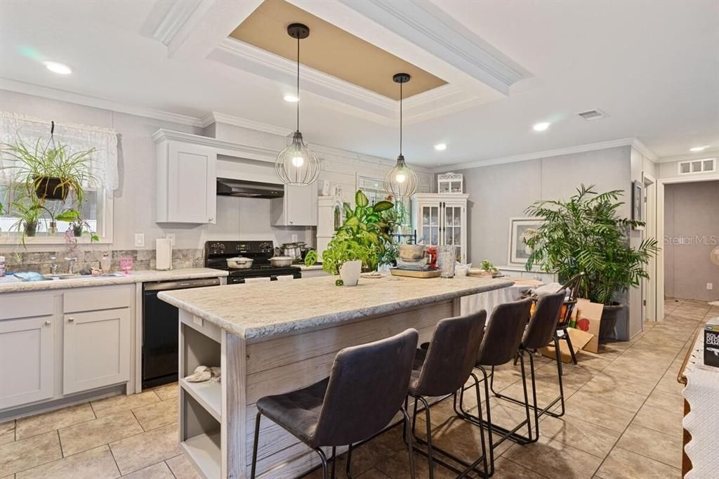 Interior, Kitchen, Pendant Lights, Recessed Lighting, Stainless Steel Appliances
