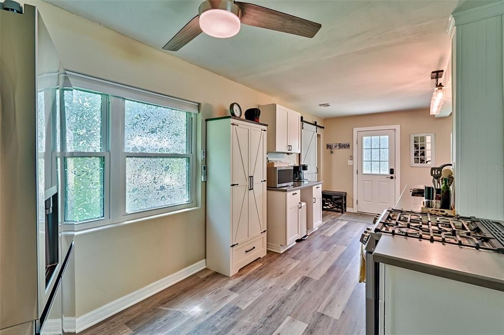 Interior, Kitchen, Wood Texture Flooring