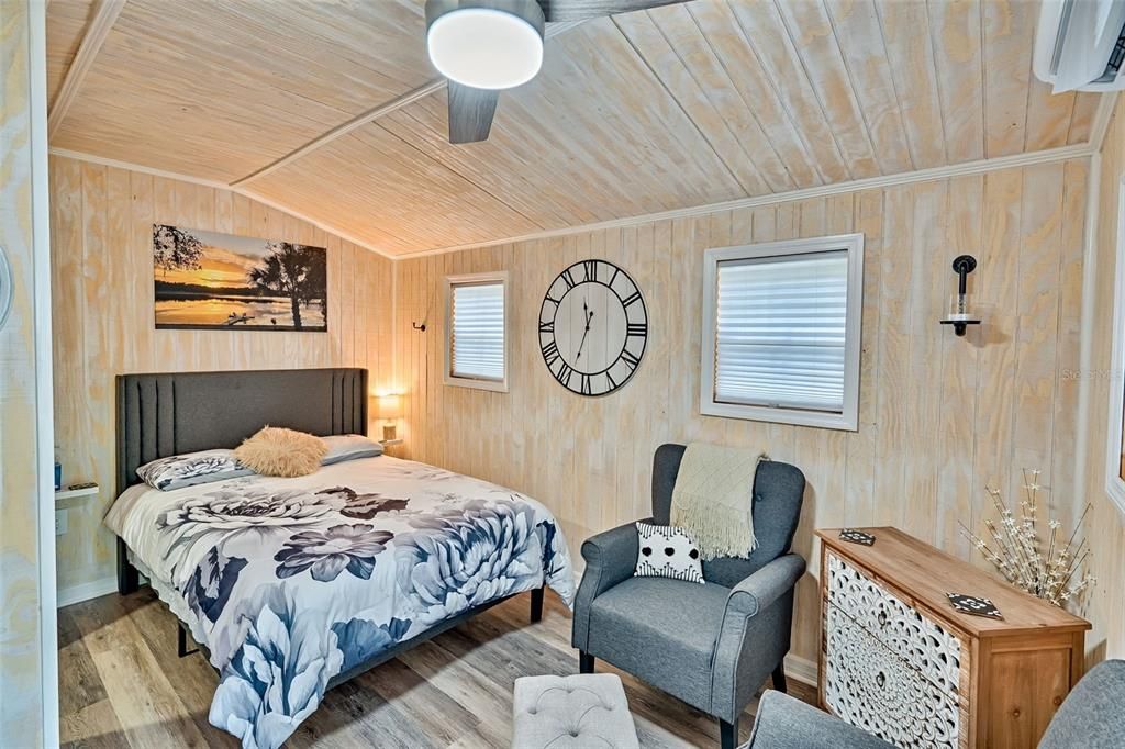 Bedroom, Interior, Wooden Ceilings, Wood Texture Flooring, Wooden Walls