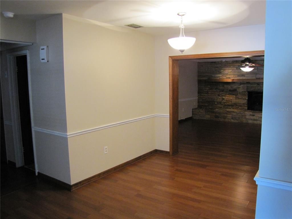 Interior, Pendant Lights, Stone Walls, Wood Texture Flooring