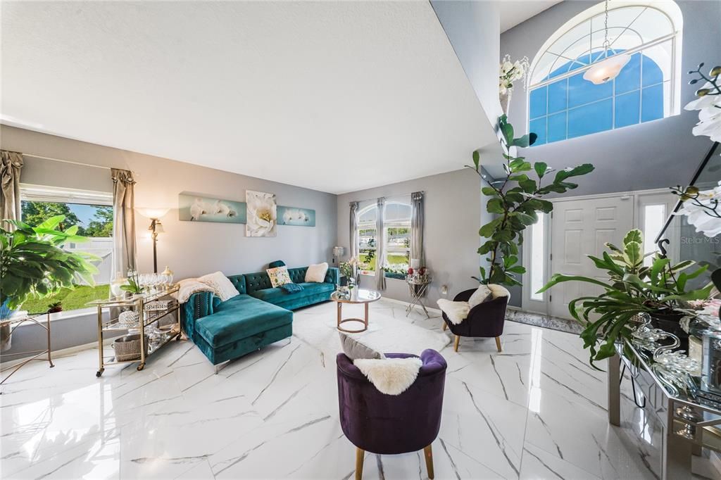 Interior, Living room, Marble