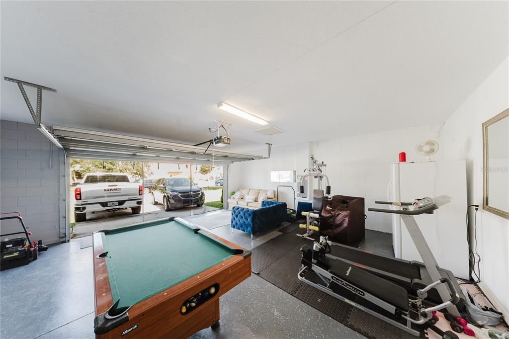 Billiard Table, Fitness Equipment, Game Room, Garage, Interior