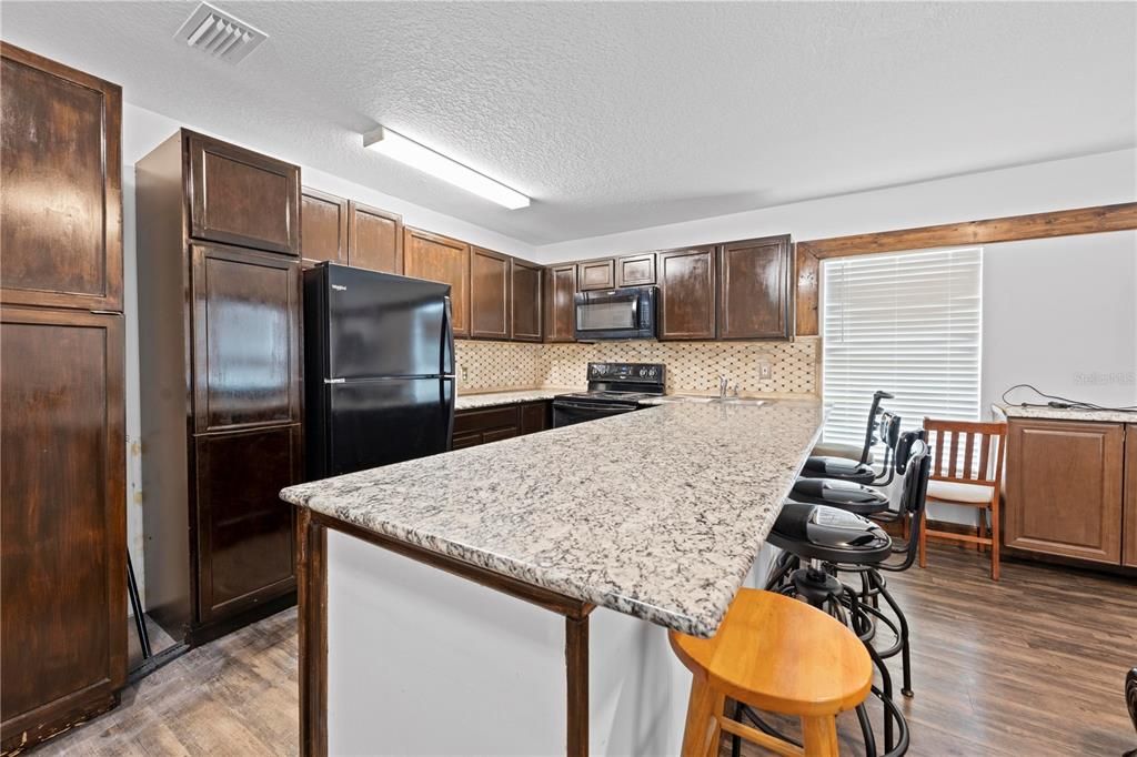 Interior, Kitchen, Wood Texture Flooring