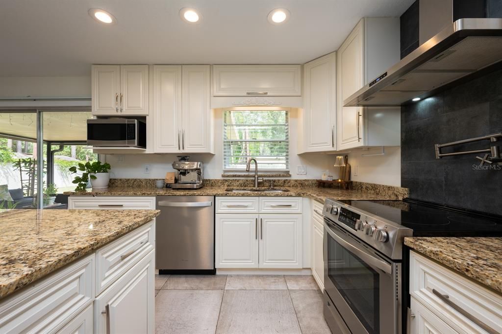 Interior, Kitchen, Recessed Lighting, Stainless Steel Appliances