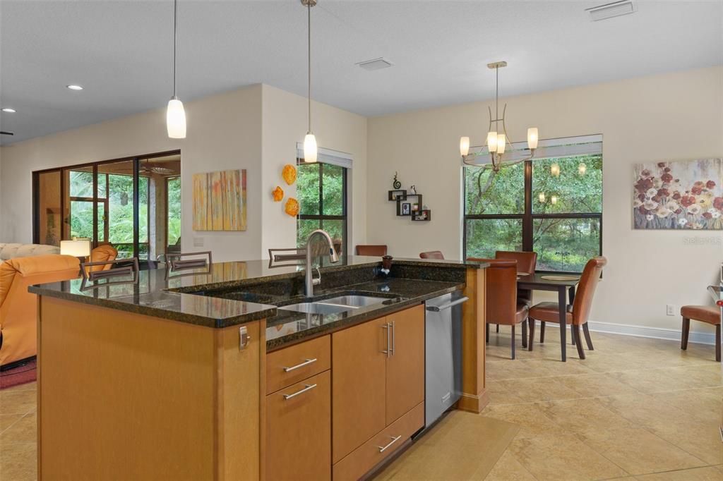 Dining room, Interior, Kitchen, Pendant Lights, Recessed Lighting