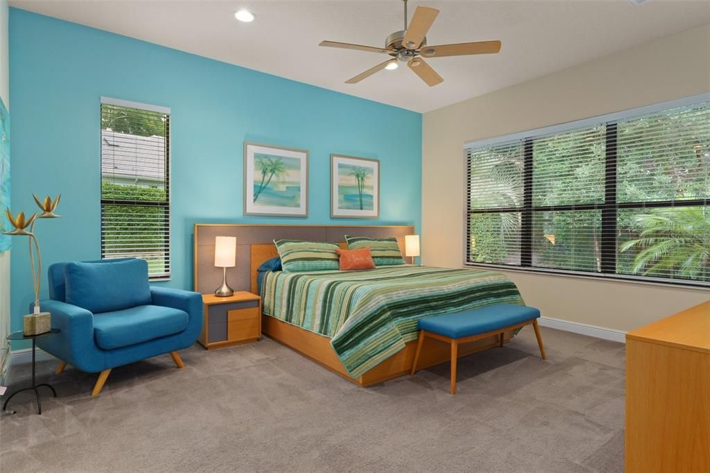 Bedroom, Interior, Recessed Lighting
