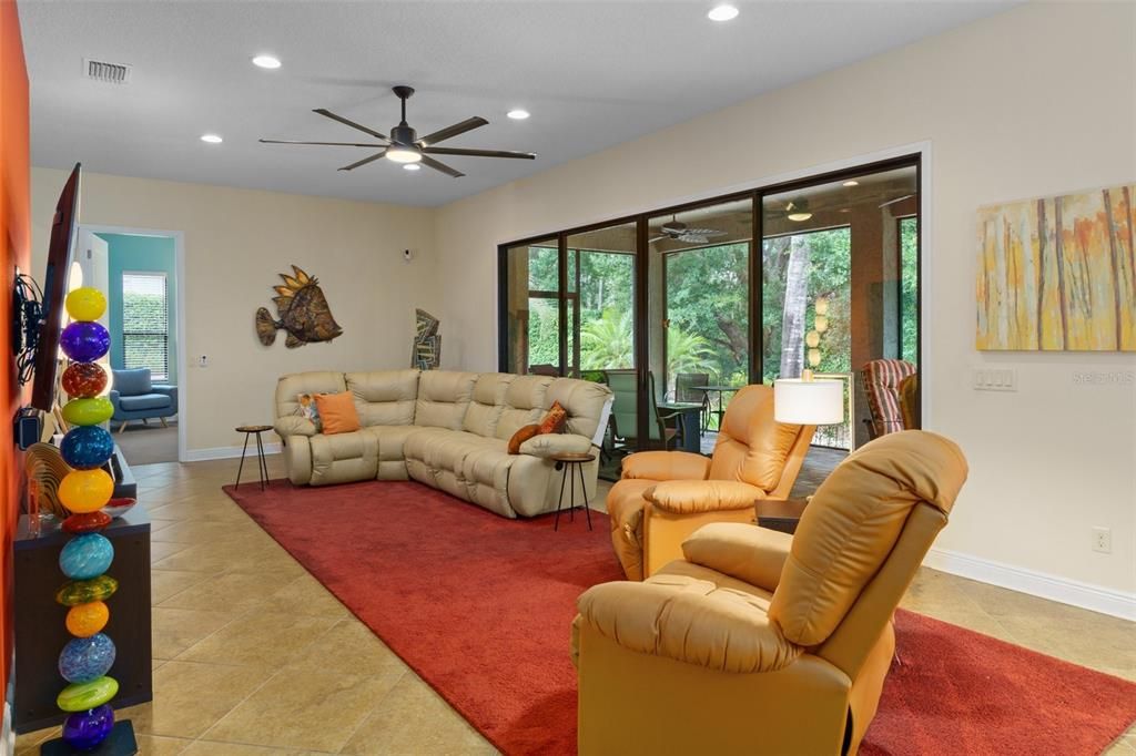 Interior, Living room, Recessed Lighting