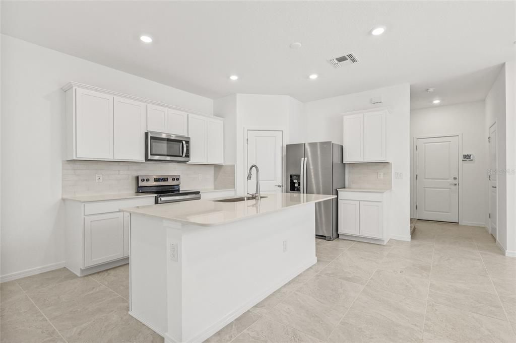 Interior, Kitchen, Recessed Lighting, Stainless Steel Appliances