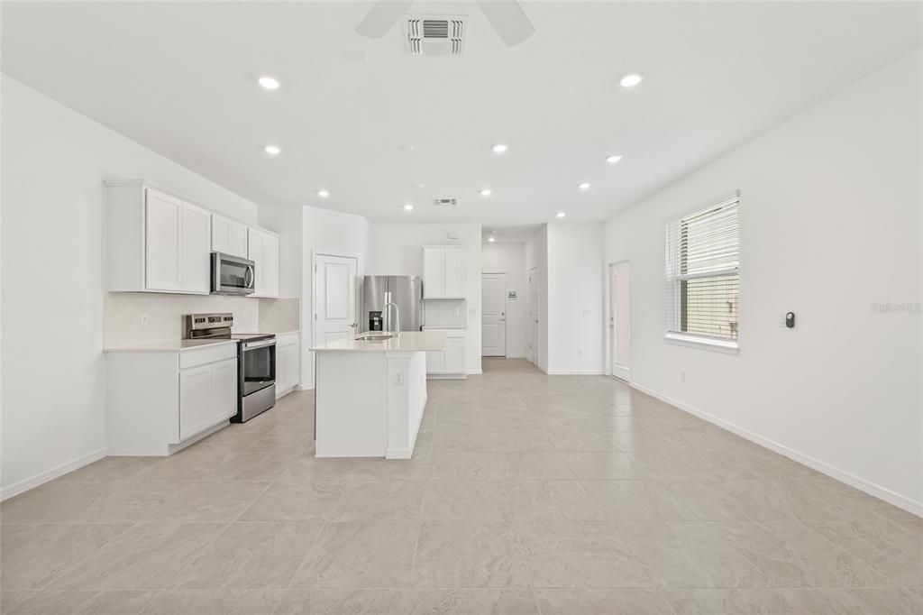 Interior, Kitchen, Recessed Lighting, Stainless Steel Appliances