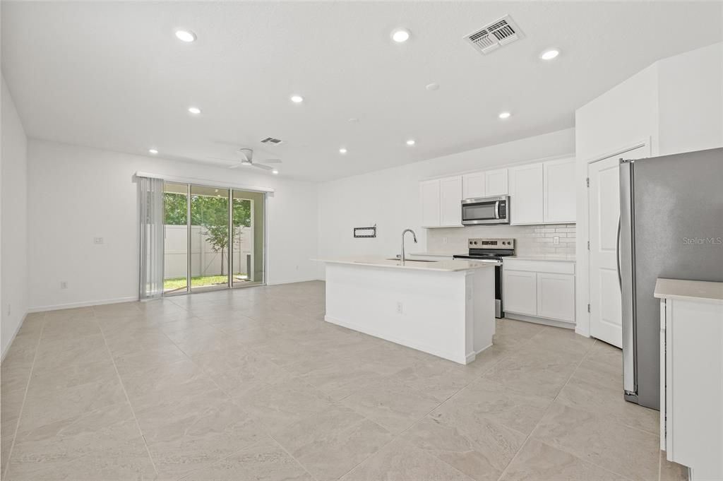 Interior, Kitchen, Recessed Lighting, Stainless Steel Appliances