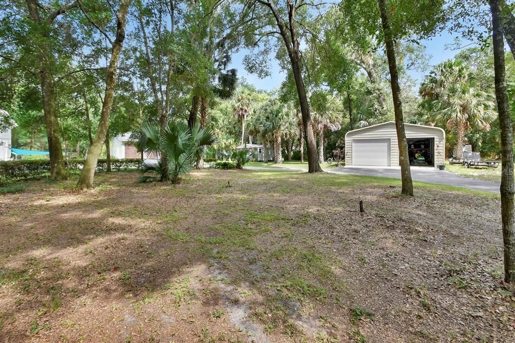 Backyard, Detached Garage, Exterior