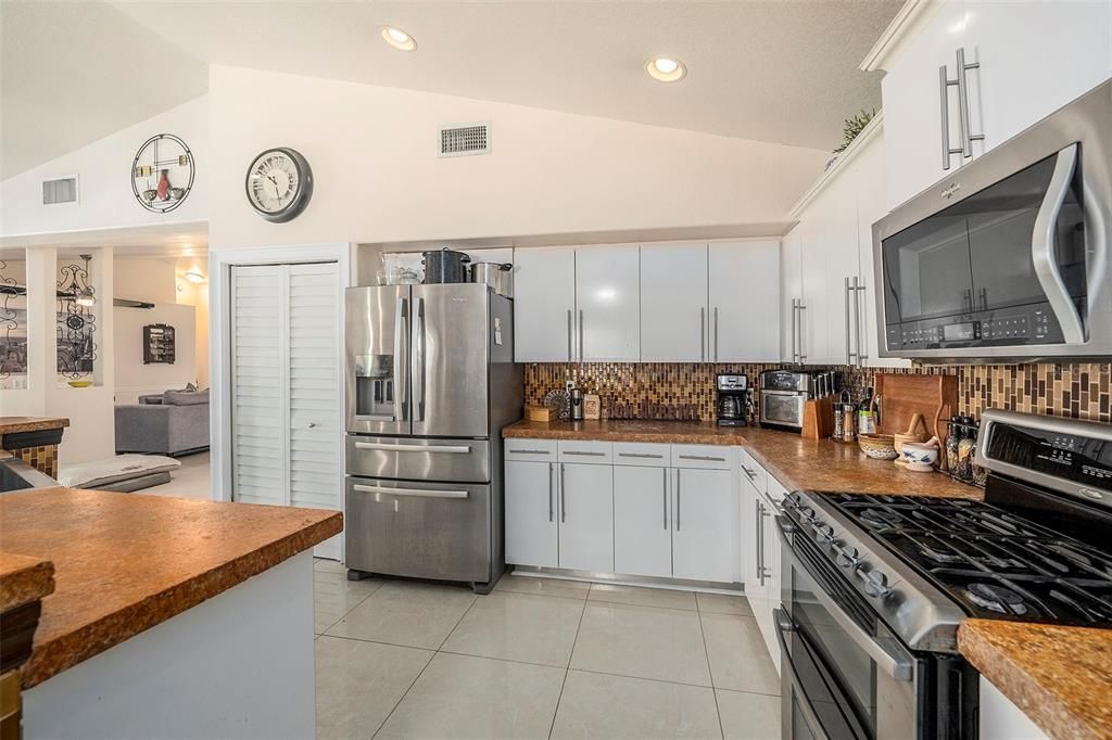 Interior, Kitchen, Recessed Lighting, Stainless Steel Appliances