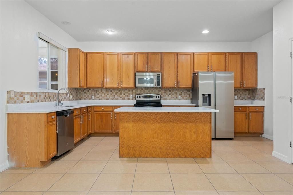 Interior, Kitchen, Recessed Lighting, Stainless Steel Appliances