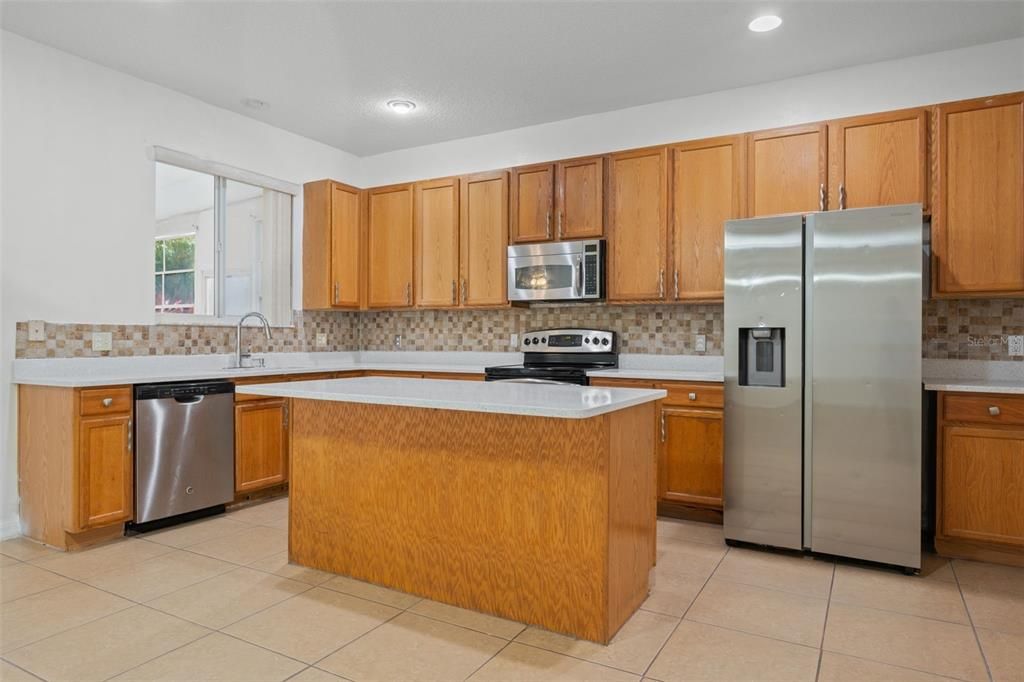 Interior, Kitchen, Recessed Lighting, Stainless Steel Appliances