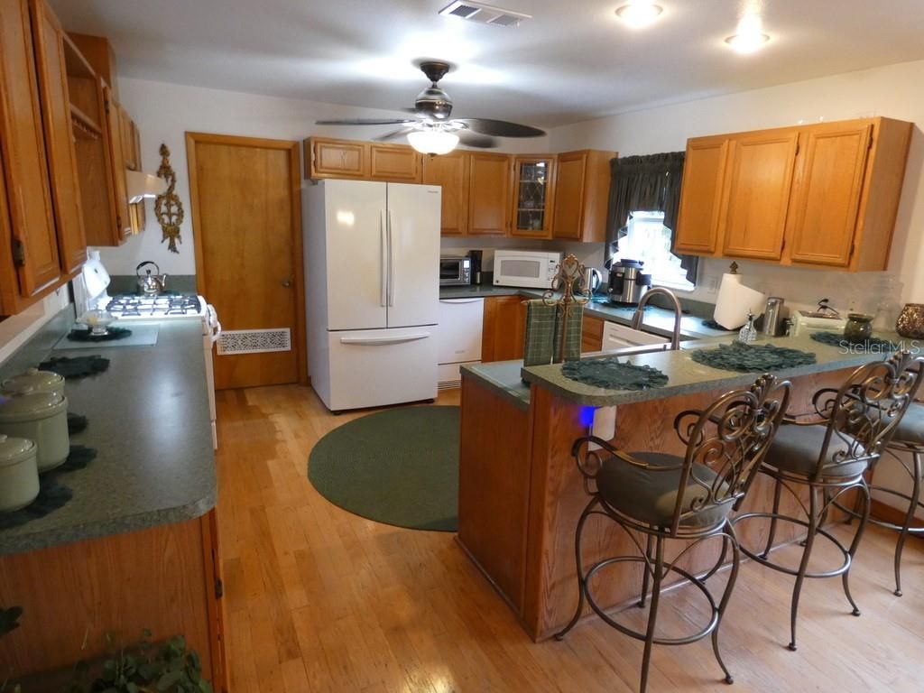 Interior, Kitchen, Wood Texture Flooring