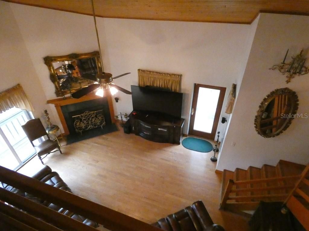 Fireplace, Interior, Wood Texture Flooring