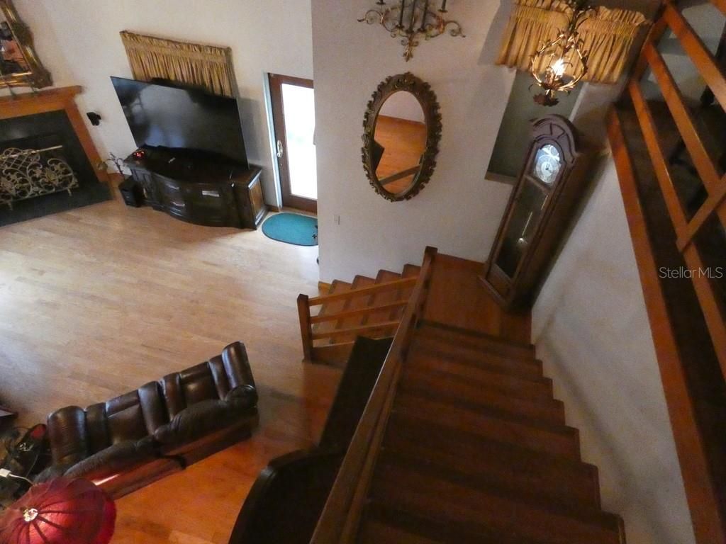 Chandelier, Fireplace, Interior, Wood Texture Flooring