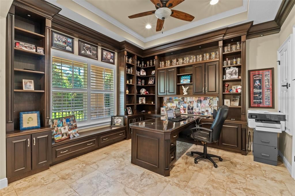 Home Office, Interior, Recessed Lighting