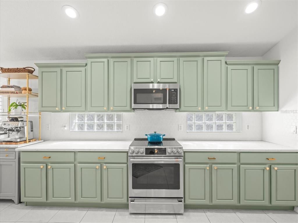 Interior, Kitchen, Recessed Lighting, Stainless Steel Appliances
