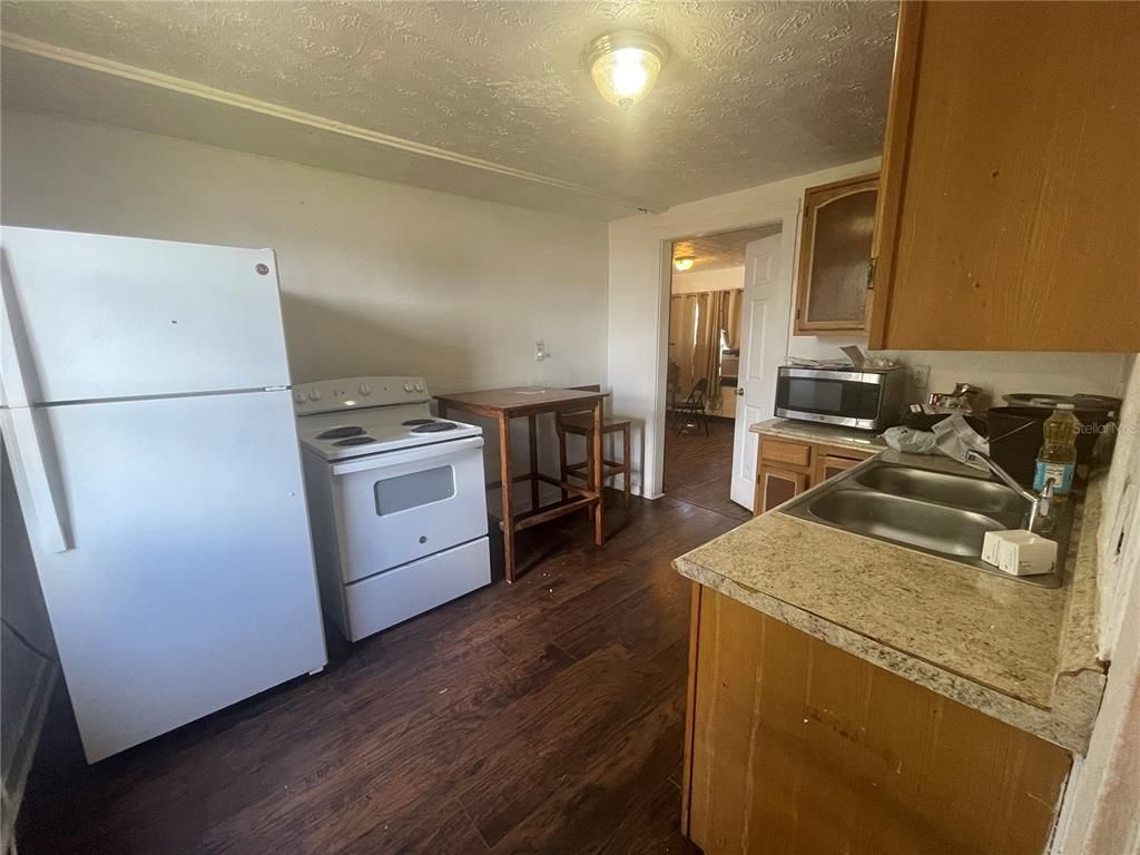 Interior, Kitchen, Wood Texture Flooring