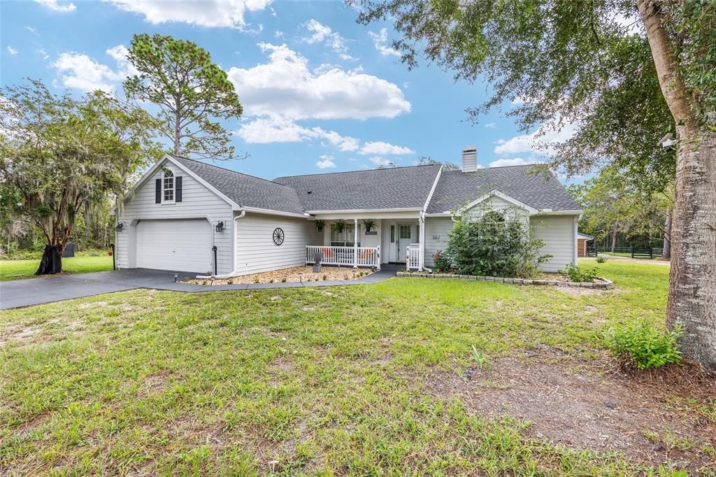 Attached, Backyard, Exterior, Facade, Ranch