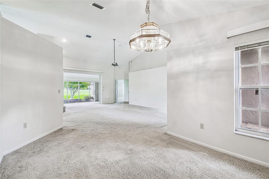 Empty room, Interior, Pendant Lights, Recessed Lighting