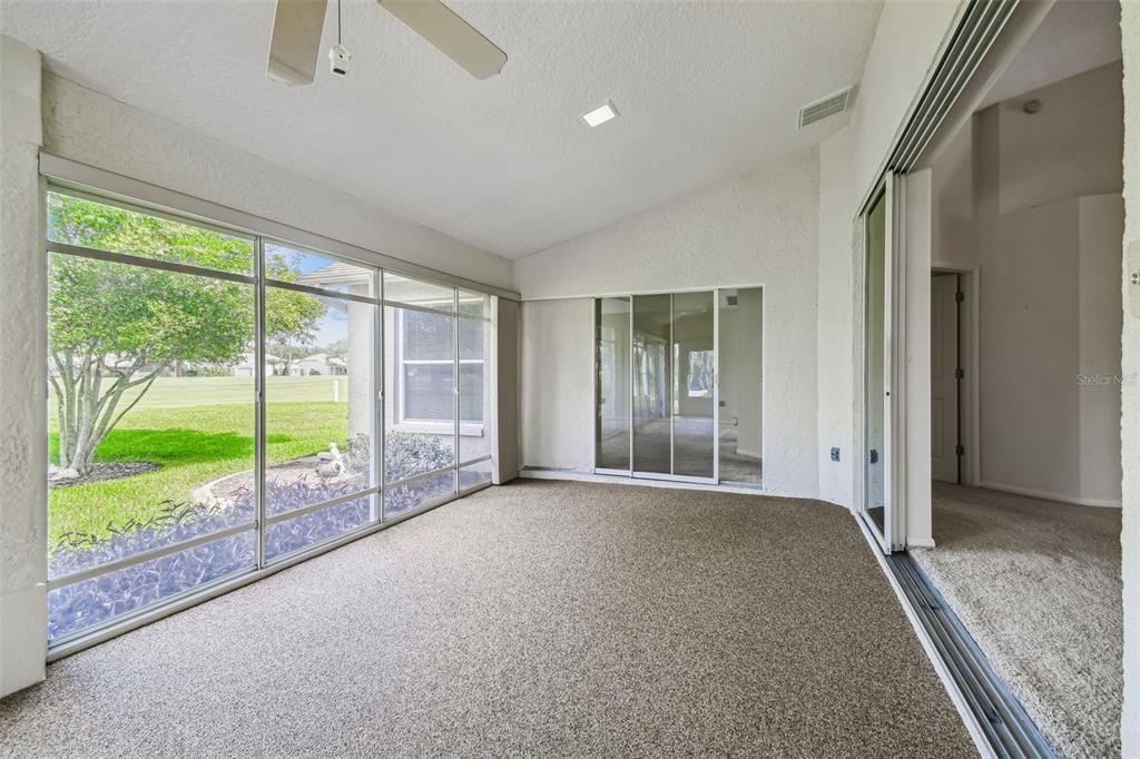 Empty room, Interior, Recessed Lighting, Sun Room