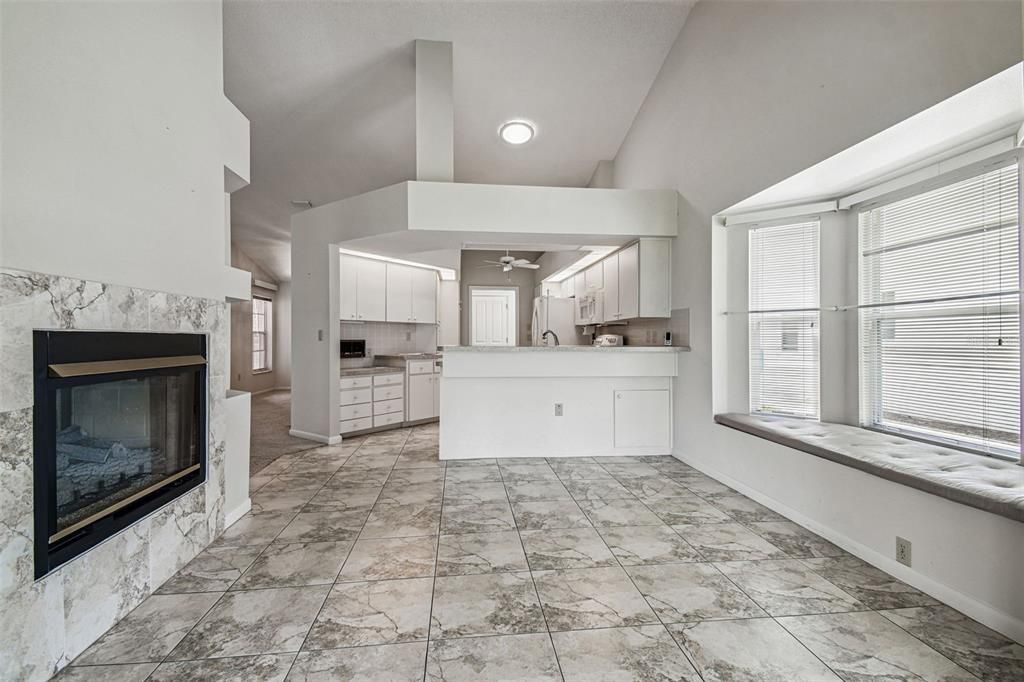 Fireplace, Interior, Kitchen
