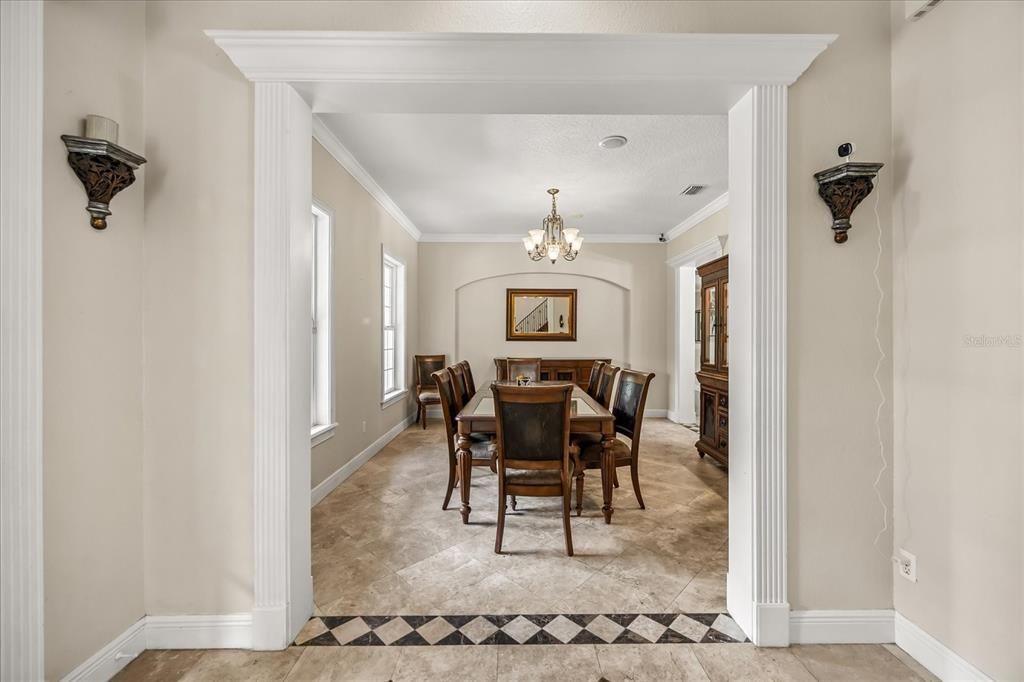 Chandelier, Dining room, Interior