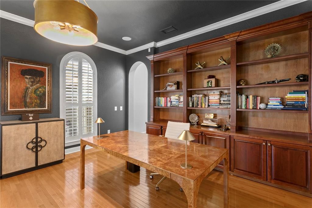 Home Office, Interior, Wood Texture Flooring