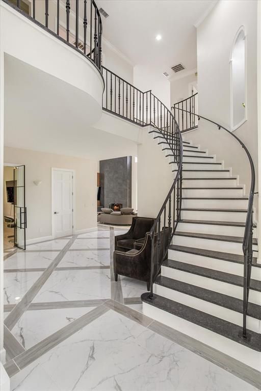 Interior, Marble, Recessed Lighting
