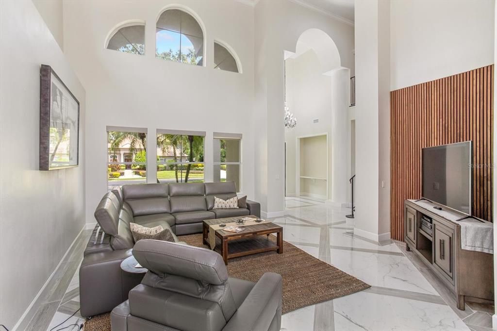 Interior, Living room, Marble
