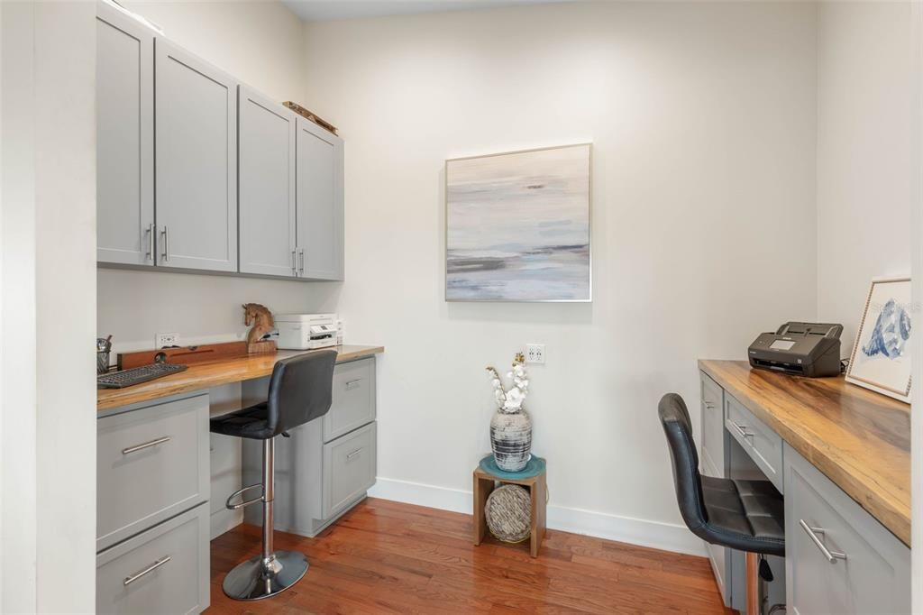 Home Office, Interior, Wood Texture Flooring