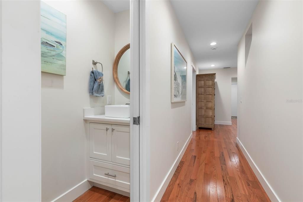 Interior, Recessed Lighting, Wood Texture Flooring