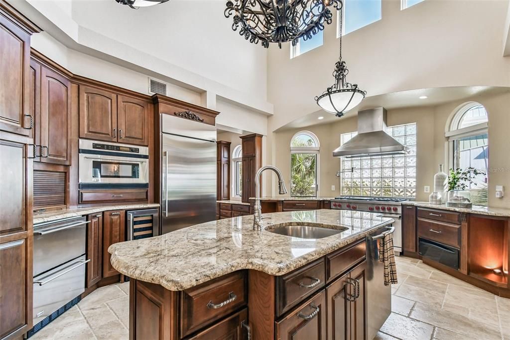 Interior, Kitchen, Pendant Lights, Recessed Lighting, Stainless Steel Appliances