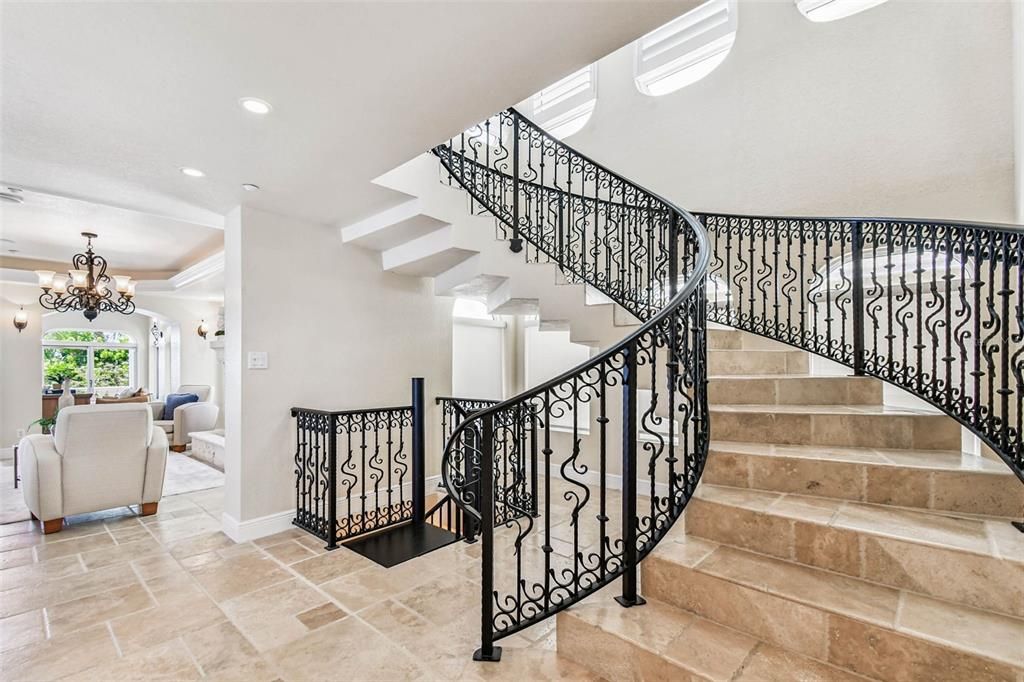 Chandelier, Interior, Recessed Lighting