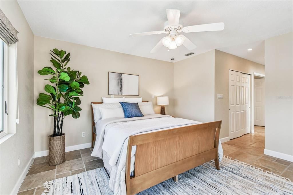 Bedroom, Interior, Recessed Lighting