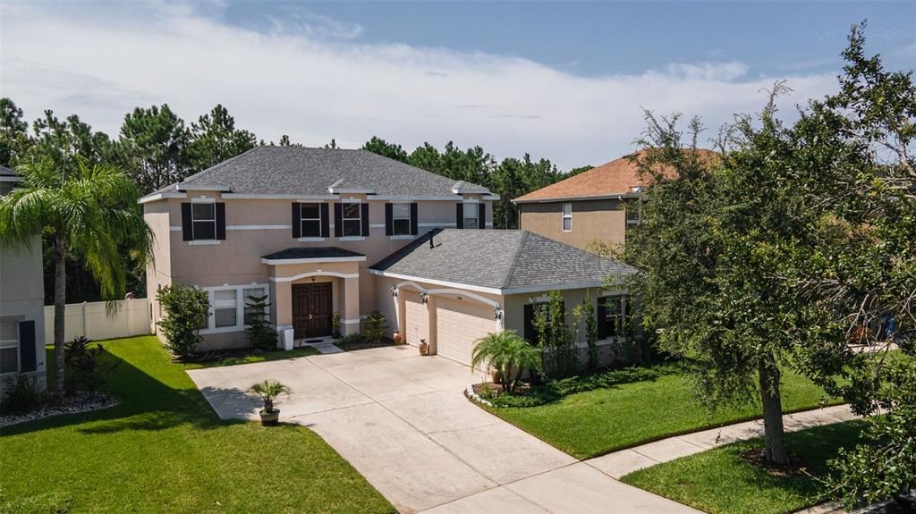 Attached, Backyard, Exterior, Facade, French Provincial