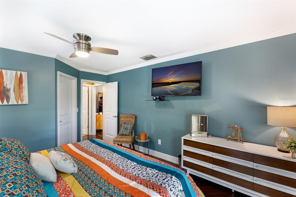 Bedroom, Interior, Wood Texture Flooring