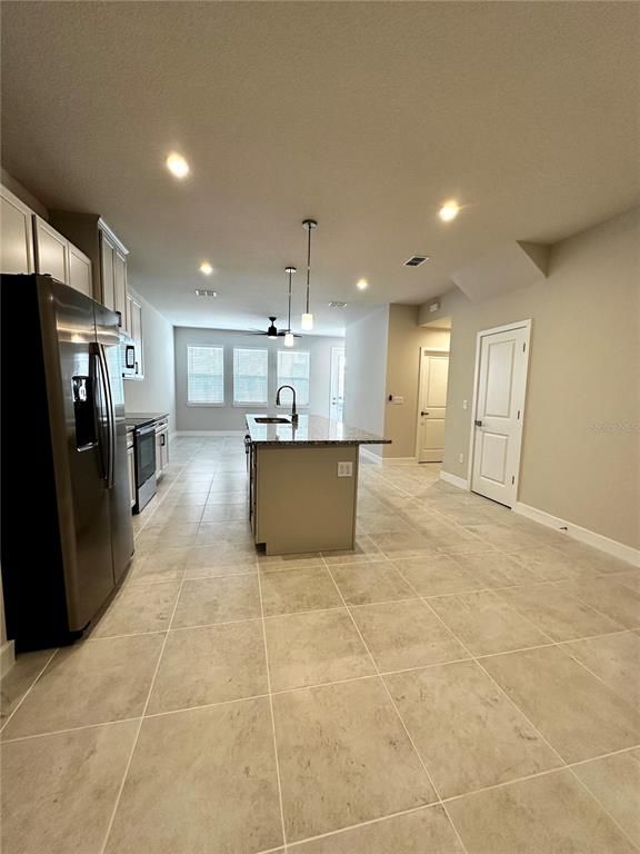 Interior, Kitchen, Pendant Lights, Recessed Lighting, Stainless Steel Appliances