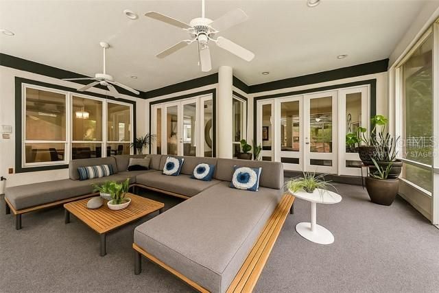 Interior, Living room, Recessed Lighting