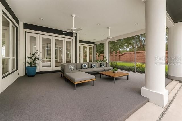 Interior, Living room, Recessed Lighting, Sun Room