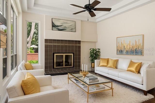 Fireplace, Interior, Living room
