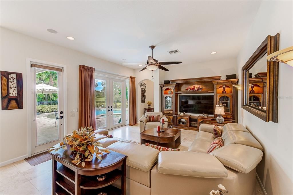 Interior, Living room, Recessed Lighting