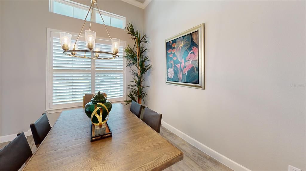 Chandelier, Dining room, Interior, Pendant Lights, Wood Texture Flooring